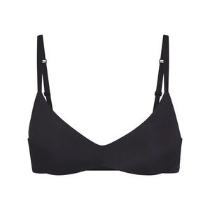 NWT Skims Wireless Fo Push-up Plunge Bra Onyx Sz 38D